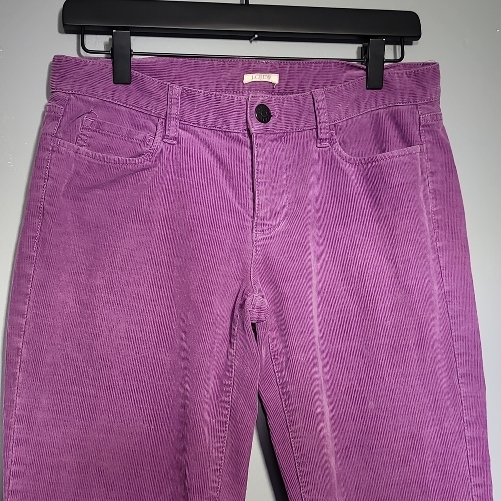 J. CREW Matchstick Lavender Pastel Goth Aesthetic Corduroy Straight Leg Pants